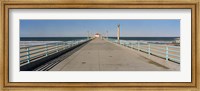 Hut on a pier, Manhattan Beach Pier, Manhattan Beach, Los Angeles County, California (horizontal) Fine Art Print