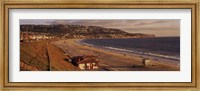 High angle view of a coastline, Redondo Beach, Los Angeles County, California, USA Fine Art Print