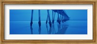 Low angle view of a pier, Hermosa Beach Pier, Hermosa Beach, California, USA Fine Art Print