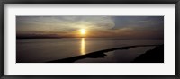 Sunset over the sea, Ebey's Landing National Historical Reserve, Whidbey Island, Island County, Washington State, USA Fine Art Print