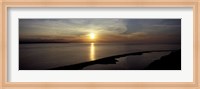 Sunset over the sea, Ebey's Landing National Historical Reserve, Whidbey Island, Island County, Washington State, USA Fine Art Print