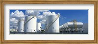 Storage tanks in a factory, Miami, Florida, USA Fine Art Print