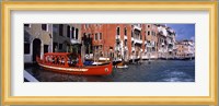 Red Gondola, Grand Canal, Venice, Veneto, Italy Fine Art Print