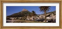 City at the waterfront, Lion's Head, Camps Bay, Cape Town, Western Cape Province, South Africa Fine Art Print