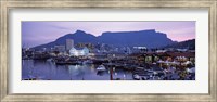 Boats at a harbor, Victoria And Alfred Waterfront, Table Mountain, Cape Town, Western Cape Province, South Africa Fine Art Print