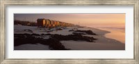 Changing room huts on the beach, Muizenberg Beach, False Bay, Cape Town, Western Cape Province, Republic of South Africa Fine Art Print