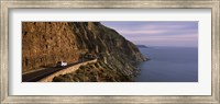 Car on the mountainside road, Mt Chapman's Peak, Cape Town, Western Cape Province, South Africa Fine Art Print