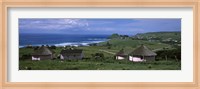 Thatched Rondawel huts, Hole in the Wall, Coffee Bay, Transkei, Wild Coast, Eastern Cape Province, Republic of South Africa Fine Art Print