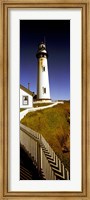 Lighthouse on a cliff, Pigeon Point Lighthouse, California, USA Fine Art Print