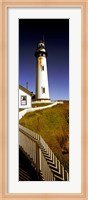 Lighthouse on a cliff, Pigeon Point Lighthouse, California, USA Fine Art Print