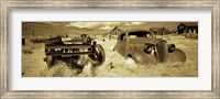Abandoned car in a ghost town, Bodie Ghost Town, Mono County, California, USA Fine Art Print