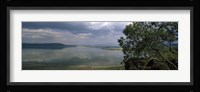 Reflection of clouds in water, Lake Nakuru, Great Rift Valley, Lake Nakuru National Park, Kenya Fine Art Print