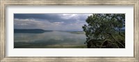 Reflection of clouds in water, Lake Nakuru, Great Rift Valley, Lake Nakuru National Park, Kenya Fine Art Print