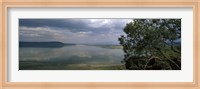 Reflection of clouds in water, Lake Nakuru, Great Rift Valley, Lake Nakuru National Park, Kenya Fine Art Print