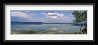 Reflection of clouds in water, Lake Nakuru, Lake Nakuru National Park, Great Rift Valley, Kenya Fine Art Print