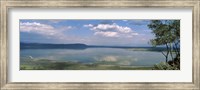 Reflection of clouds in water, Lake Nakuru, Lake Nakuru National Park, Great Rift Valley, Kenya Fine Art Print