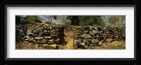 Ruins of a stone wall, Thimlich Ohinga, Lake Victoria, Great Rift Valley, Kenya Fine Art Print
