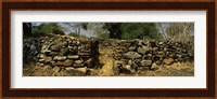 Ruins of a stone wall, Thimlich Ohinga, Lake Victoria, Great Rift Valley, Kenya Fine Art Print