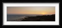 Sunset over a lake, Lake Victoria, Great Rift Valley, Kenya Fine Art Print