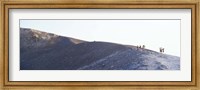 Group of people on a mountain, Vulcano, Aeolian Islands, Italy Fine Art Print