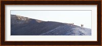 Group of people on a mountain, Vulcano, Aeolian Islands, Italy Fine Art Print