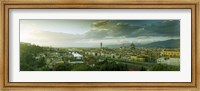 High angle view of a city from Piazzale Michelangelo, Florence, Tuscany, Italy Fine Art Print