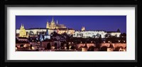 Charles Bridge, Hradcany Castle, St. Vitus Cathedral, Prague, Czech Republic Fine Art Print