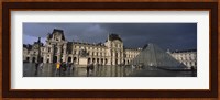 Louvre Museum on a rainy day, Paris, France Fine Art Print
