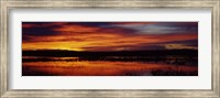 Clouds over a lake, Bosque del Apache National Wildlife Refuge, Socorro County, New Mexico, USA Fine Art Print