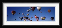 Hot air balloons floating in sky, Albuquerque International Balloon Fiesta, Albuquerque, Bernalillo County, New Mexico, USA Fine Art Print