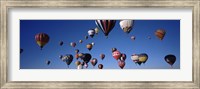 Hot air balloons floating in sky, Albuquerque International Balloon Fiesta, Albuquerque, Bernalillo County, New Mexico, USA Fine Art Print
