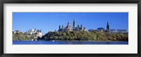 Government building on a hill, Parliament Building, Parliament Hill, Ottawa, Ontario, Canada Fine Art Print