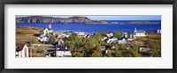 Buildings at the coast, Trinity, Newfoundland Island,  Canada Fine Art Print