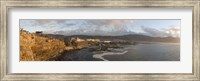 Old whaling station with a town in the background, Hermanus, Western Cape Province, South Africa Fine Art Print