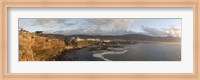 Old whaling station with a town in the background, Hermanus, Western Cape Province, South Africa Fine Art Print