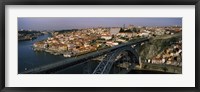 Bridge across a river, Dom Luis I Bridge, Duoro River, Porto, Portugal Fine Art Print