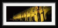Low angle view of a monastery at night, Mosteiro Dos Jeronimos, Belem, Lisbon, Portugal Fine Art Print