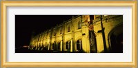 Low angle view of a monastery at night, Mosteiro Dos Jeronimos, Belem, Lisbon, Portugal Fine Art Print