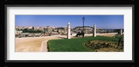Formal garden in a city, Alfama, Lisbon, Portugal Fine Art Print