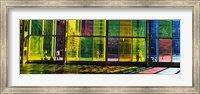 Multi-colored glass in a convention center, Palais De Congres De Montreal, Montreal, Quebec, Canada Fine Art Print