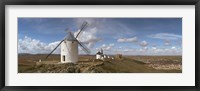 Traditional windmill on a hill, Consuegra, Toledo, Castilla La Mancha, Toledo province, Spain Fine Art Print
