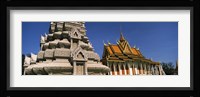 Pagoda near a palace, Silver Pagoda, Royal Palace, Phnom Penh, Cambodia Fine Art Print