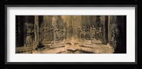 Carvings  in a temple, Angkor Wat, Cambodia Fine Art Print