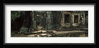 Ruins of a temple, Banteay Kdei, Angkor, Cambodia Fine Art Print