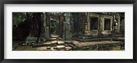 Ruins of a temple, Banteay Kdei, Angkor, Cambodia Fine Art Print