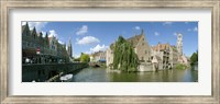 Rozenhoedkaai, Bruges, West Flanders, Belgium Fine Art Print