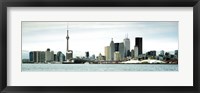 Skyscrapers at the waterfront, CN Tower, Toronto, Ontario, Canada Fine Art Print