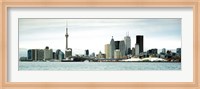 Skyscrapers at the waterfront, CN Tower, Toronto, Ontario, Canada Fine Art Print