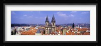 Church in a city, Tyn Church, Prague Old Town Square, Prague, Czech Republic Fine Art Print