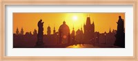 Sunset over Charles Bridge, Prague, Czech Republic Fine Art Print